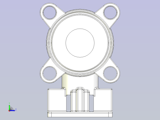 三片式球阀左视缩略图