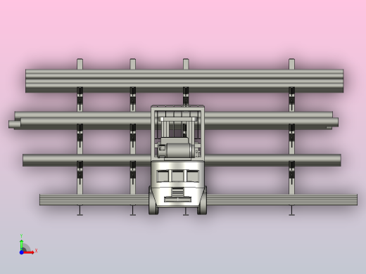 钢筋库存搬运前视缩略图