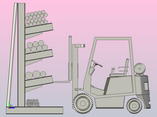 钢筋库存搬运左视缩略图