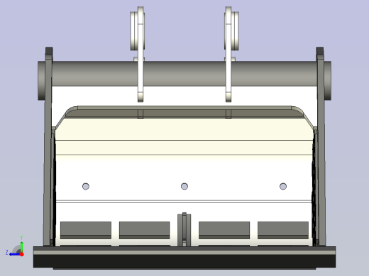 ZX870 GP 铲斗（带空心杆）右视缩略图