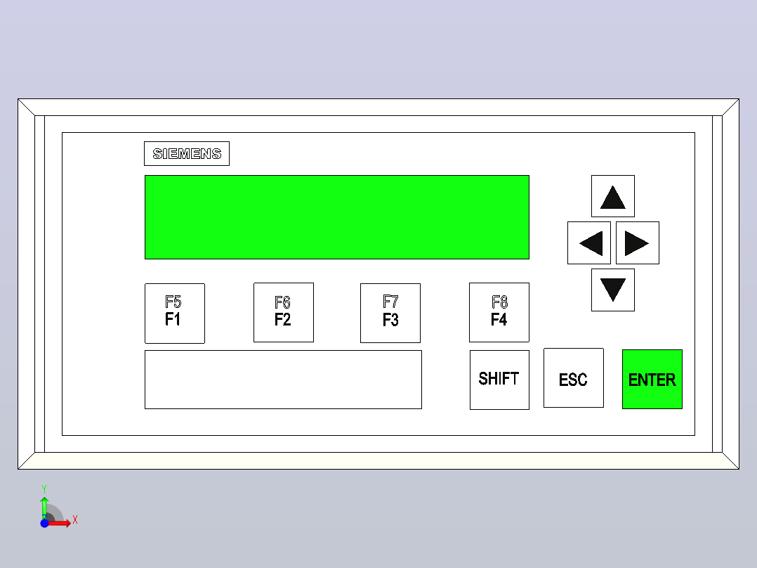 SIMATIC TD 200西门子屏前视图