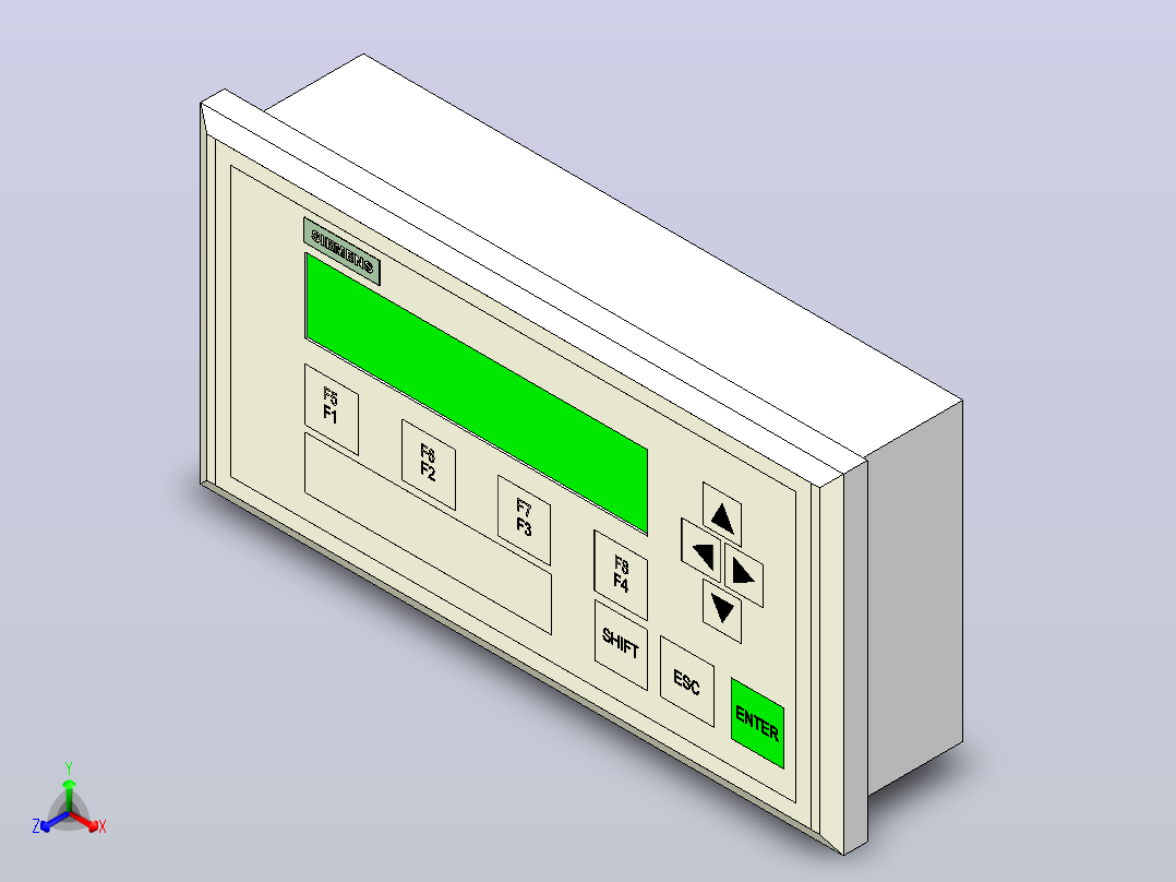 SIMATIC TD 200西门子屏正等轴测图
