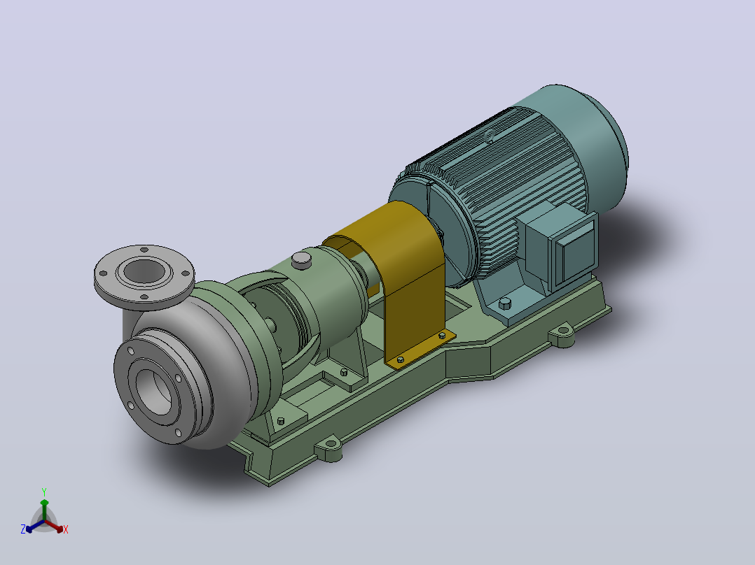 FSB型氟塑料合金离心泵[80FSB-25]主视图