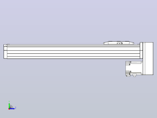 滚珠丝杠直线轴内置导轨TPA-GCR-80-1610C-L400-MP-M40-N3左视缩略图