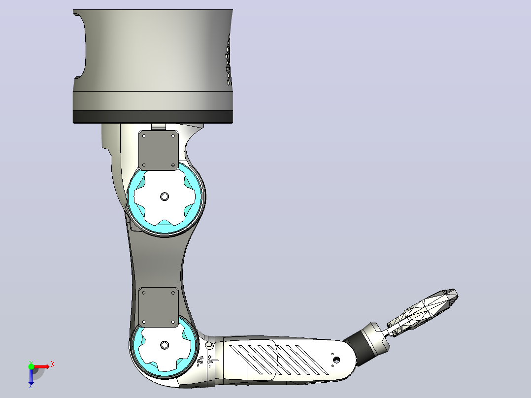 Zortrax机械臂3D可打印俯视图