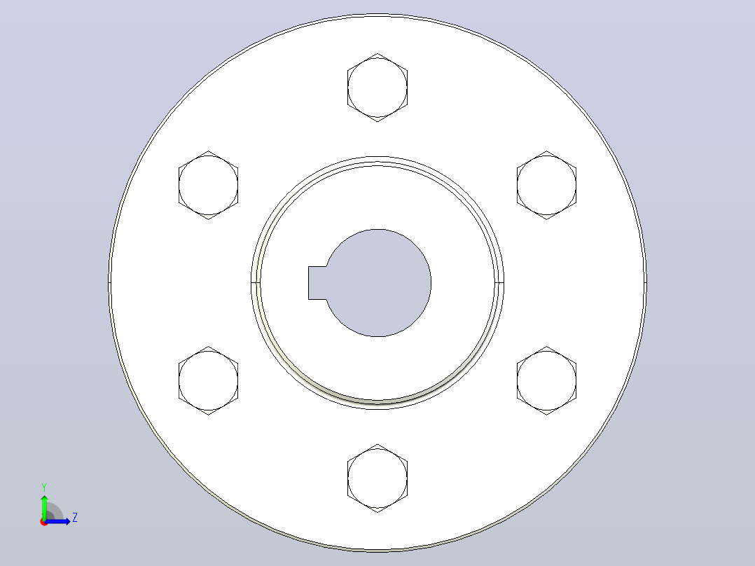 GB╱T 5843-2003[GYS型凸缘联轴器YA20×52／YA25×62]左视图