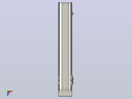 SYS12-450-BM-200W滚珠花健、支撑座、滚珠丝杠、交叉导轨、直线模组.STEP俯视缩略图