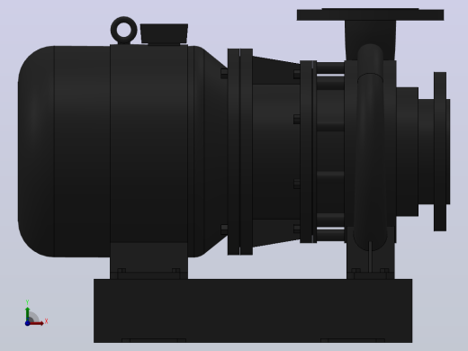 南方泵NIS，NISF泵外形（80-65-160）1.5kW-4极前视缩略图