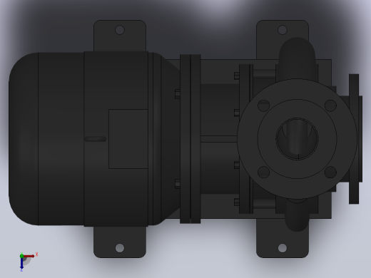 南方泵NIS，NISF泵外形（80-65-160）1.5kW-4极俯视缩略图
