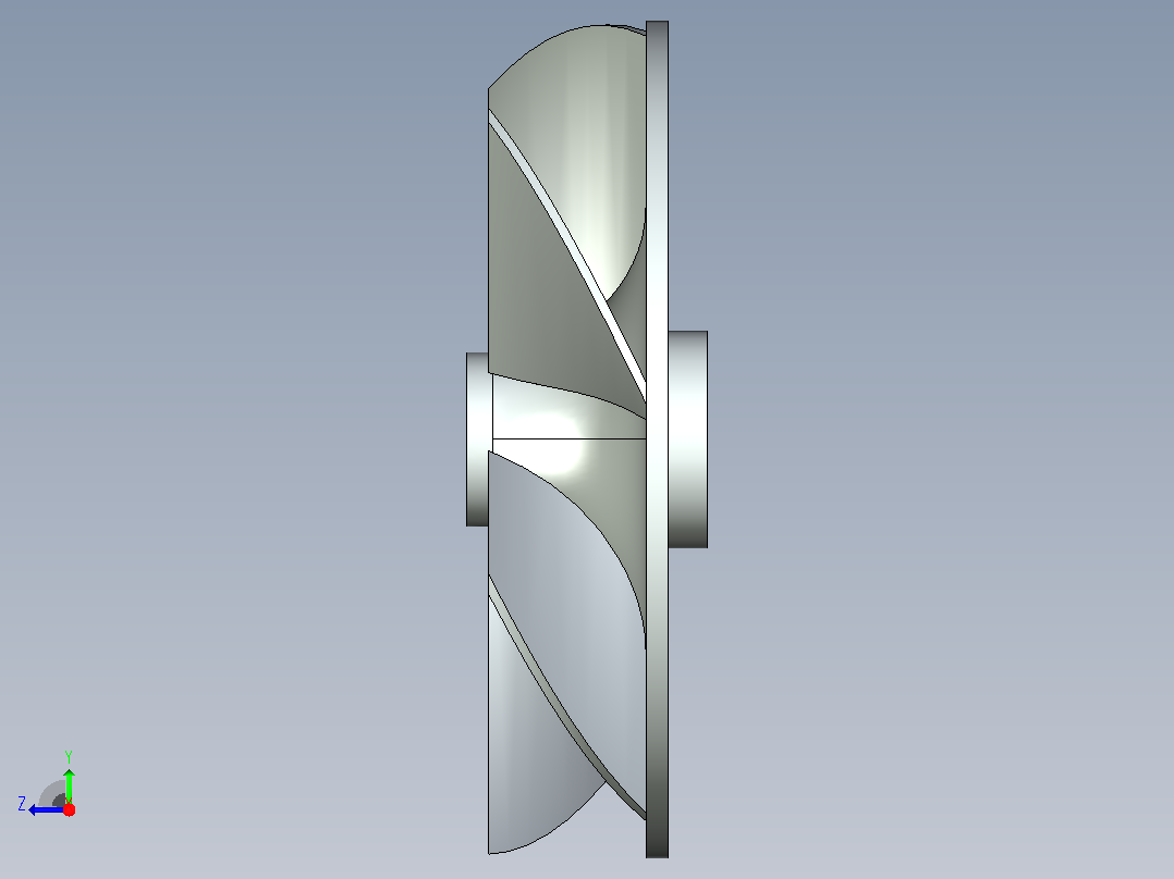 叶轮3D模型右视图