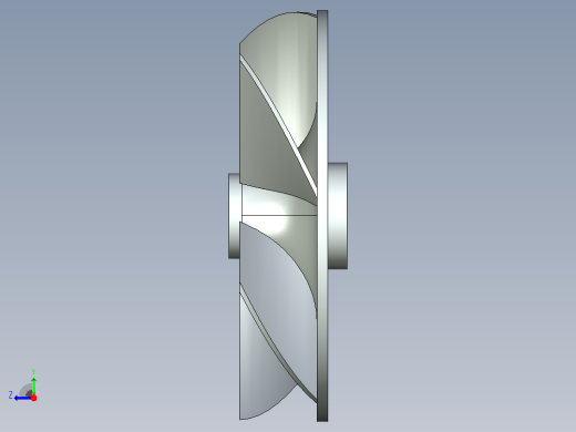 叶轮3D模型右视缩略图