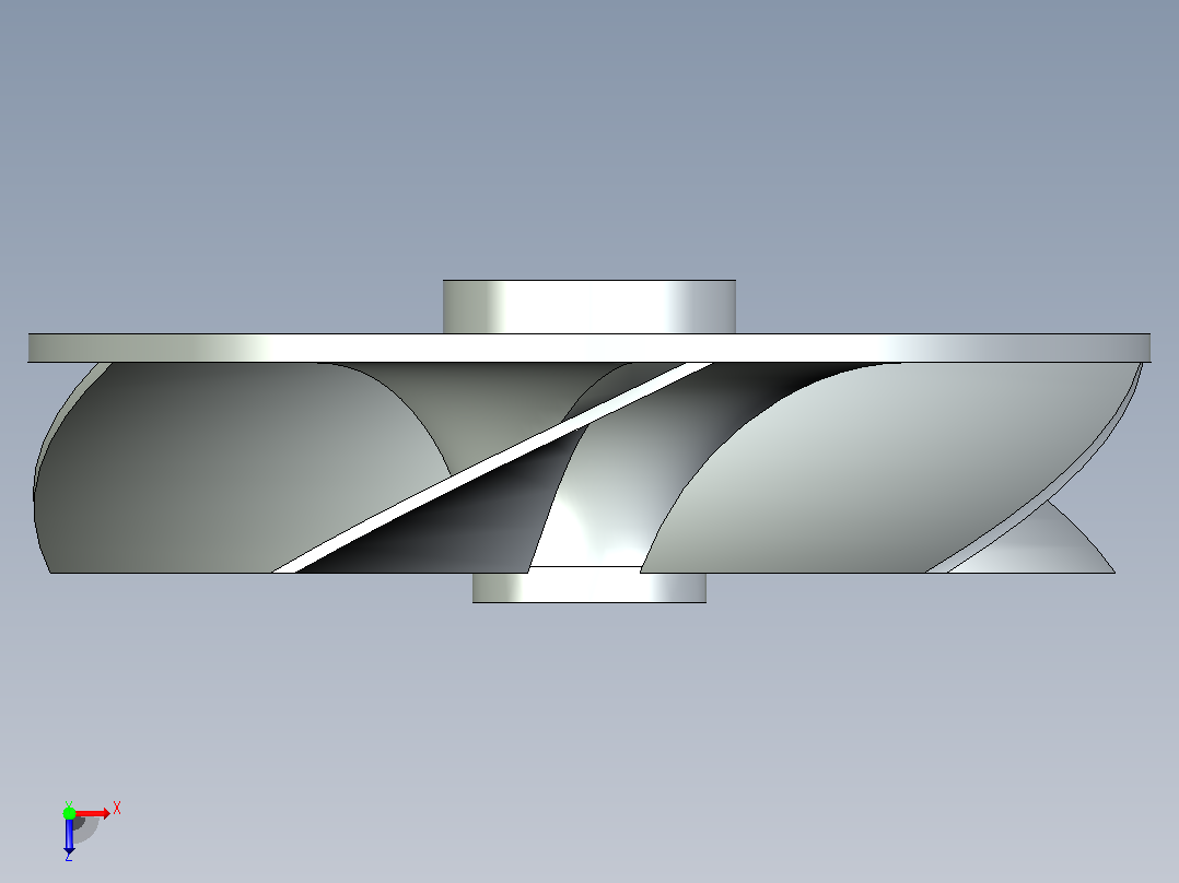 叶轮3D模型俯视图
