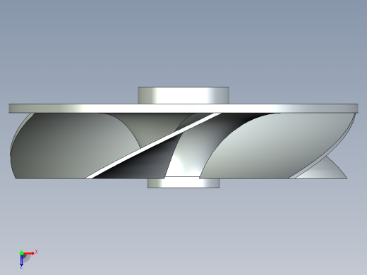叶轮3D模型俯视缩略图