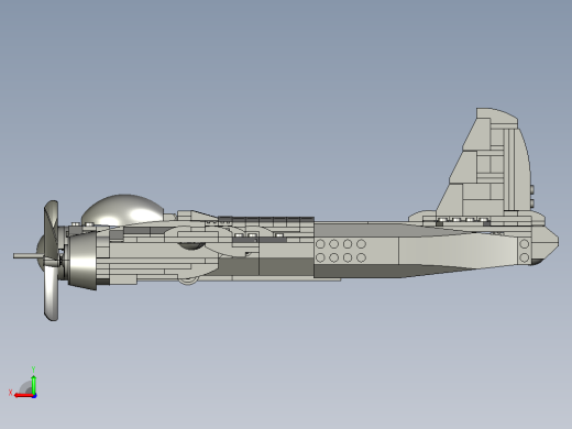 Junkers 88轰炸机拼装玩具模型后视缩略图