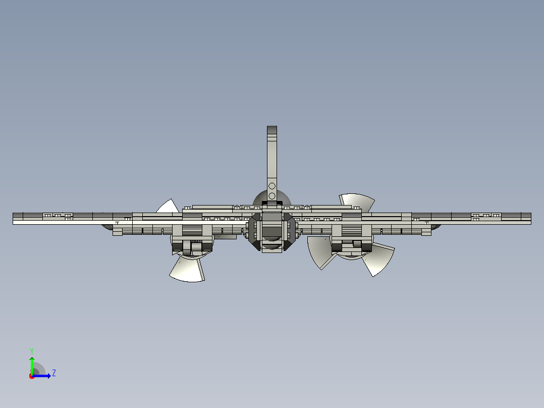 Junkers 88轰炸机拼装玩具模型左视图