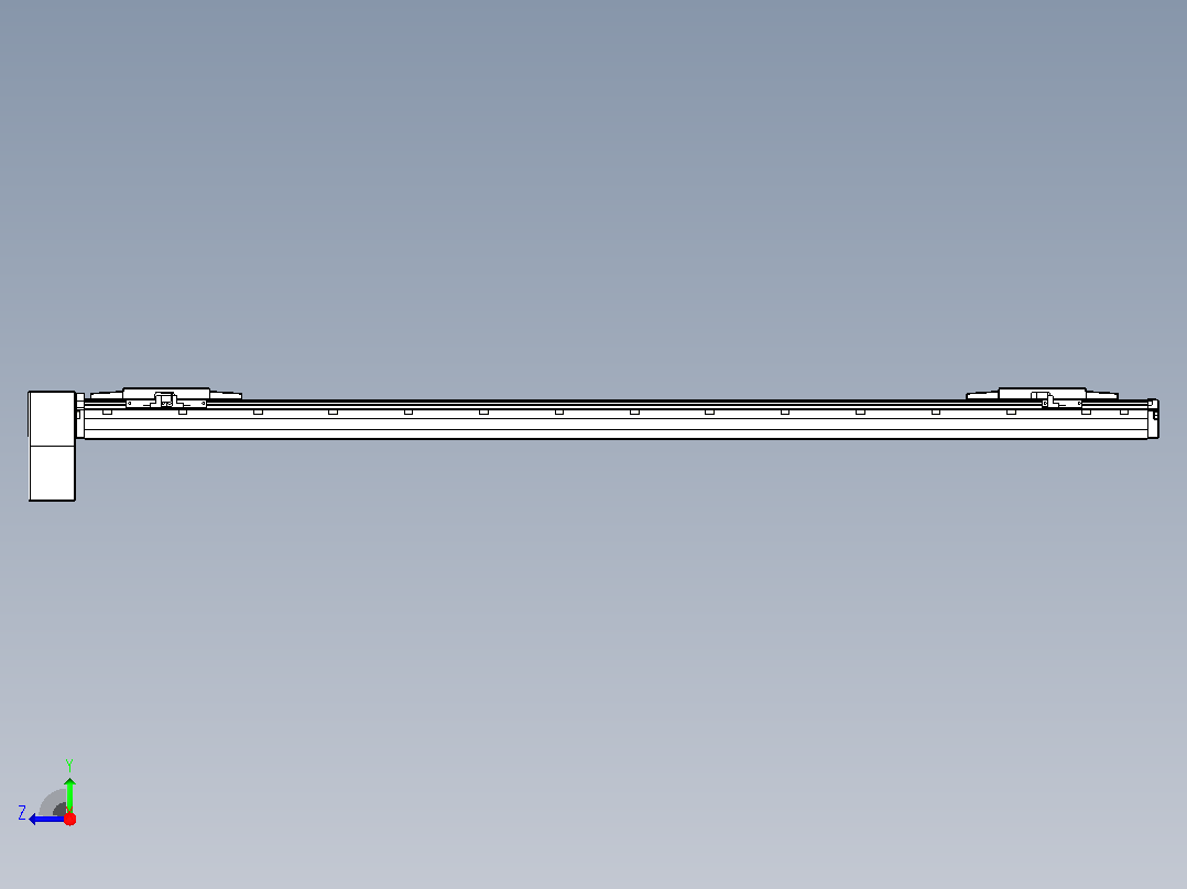 皮带直线轴双滑块型TPA-GCBS-120-P70-L475-RP-M20-N3右视图