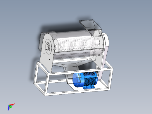 玉米脱粒机结构设计含solidworks三维模型+cad图纸+说明书主视缩略图