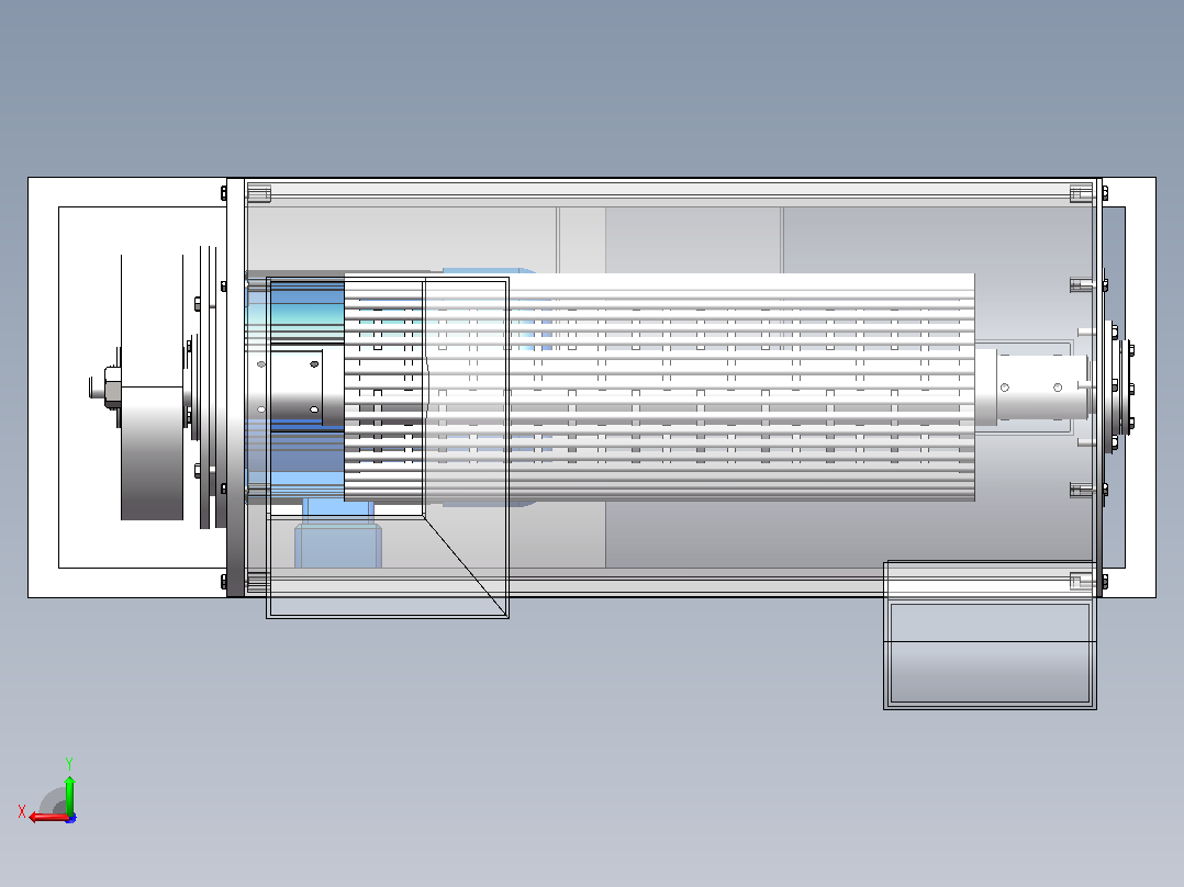 玉米脱粒机结构设计含solidworks三维模型+cad图纸+说明书后视图