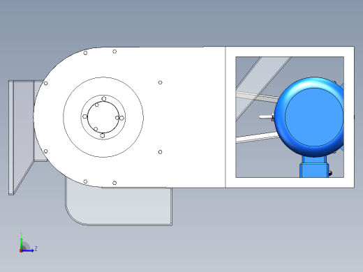 玉米脱粒机结构设计含solidworks三维模型+cad图纸+说明书左视缩略图