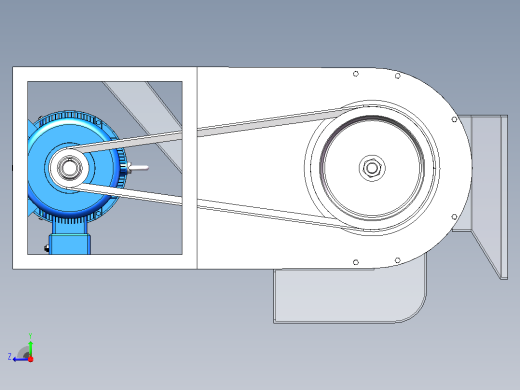 玉米脱粒机结构设计含solidworks三维模型+cad图纸+说明书右视缩略图