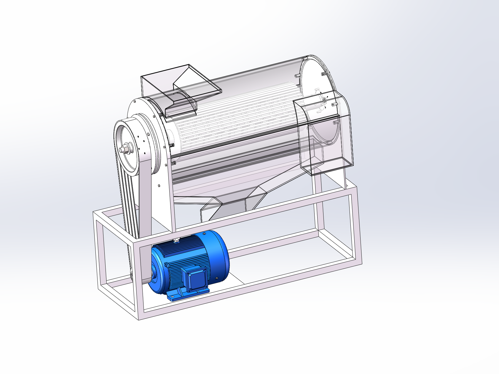 玉米脱粒机结构设计含solidworks三维模型+cad图纸+说明书
