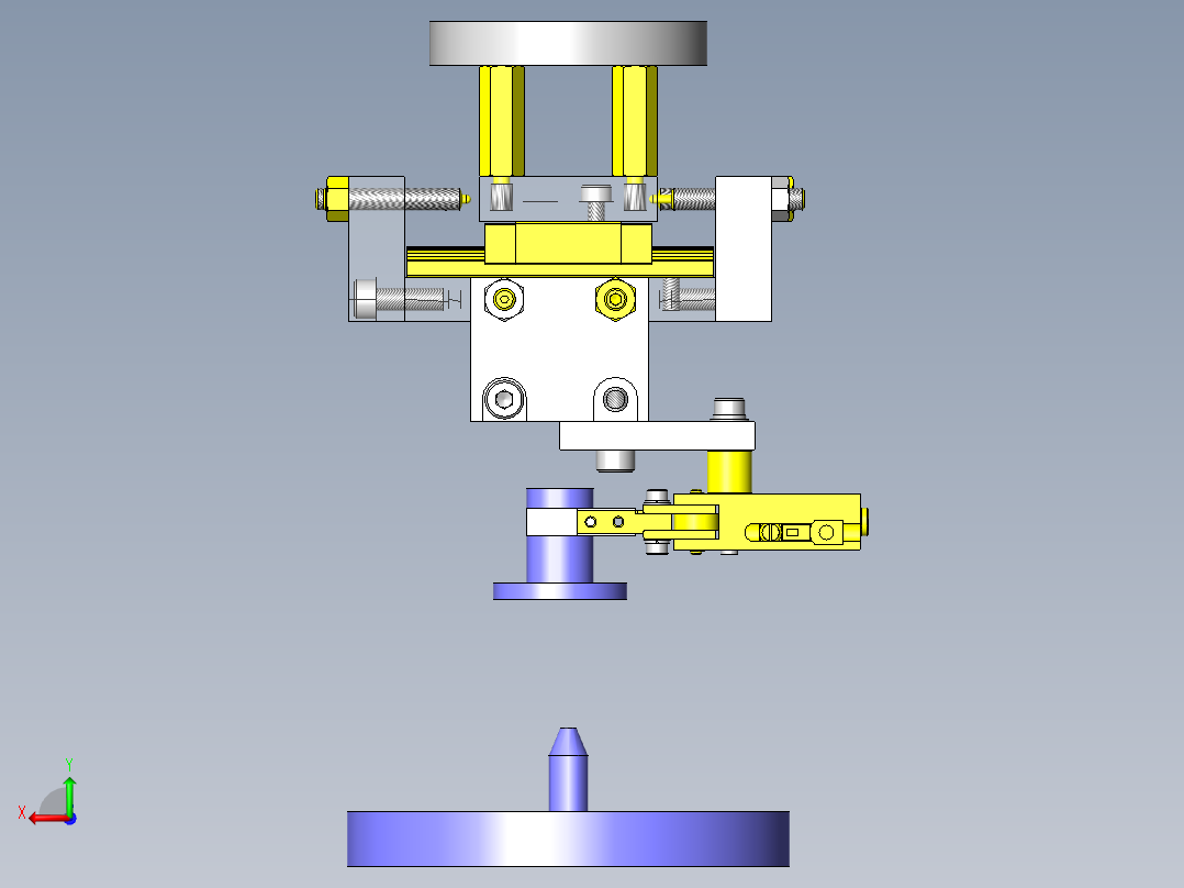 XY浮动机构后视图