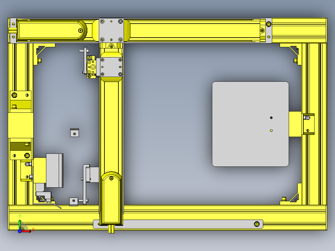润滑油涂抹机俯视图