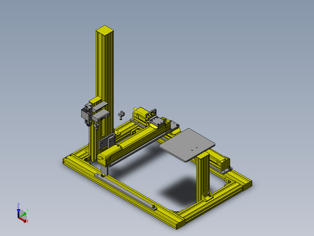 润滑油涂抹机正等轴测图
