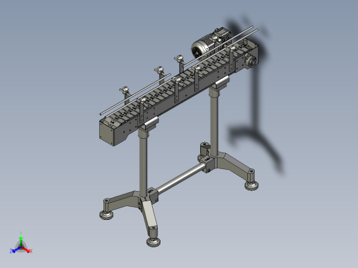 roufa输送链输送带模块3D图纸 STEP格式正等轴测缩略图