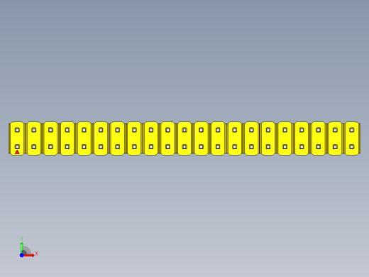 彩色公头100mil（2.54mm）系列-DS1021_yellow_2x21p_100mil_Type19_rev1.0前视缩略图