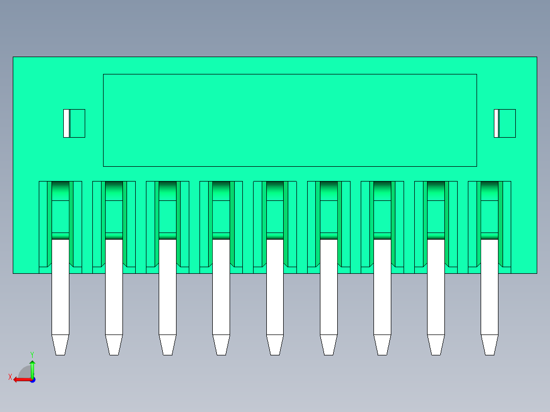 DEGSON 15EDG 系列 2.5mm 接线端子包-15EDGVC-2.5-09P-14-00AH后视图