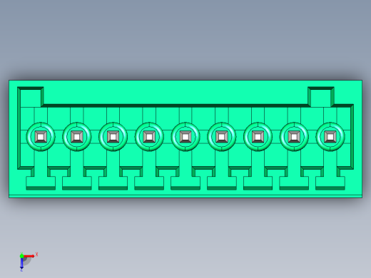 DEGSON 15EDG 系列 2.5mm 接线端子包-15EDGVC-2.5-09P-14-00AH俯视缩略图