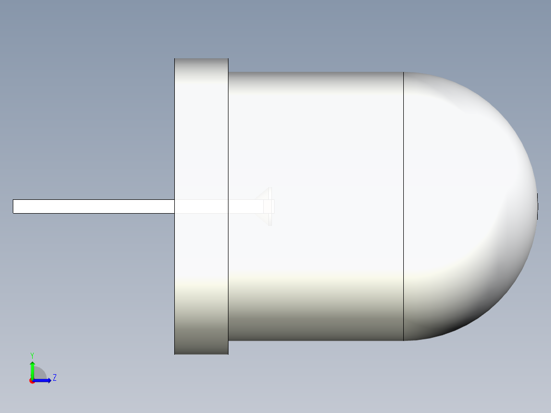 LED_Round_Diffuse_D10.0mm左视图