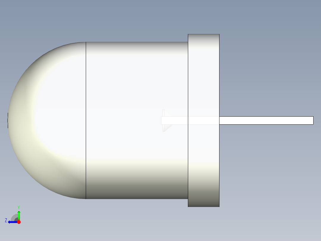 LED_Round_Diffuse_D10.0mm右视图