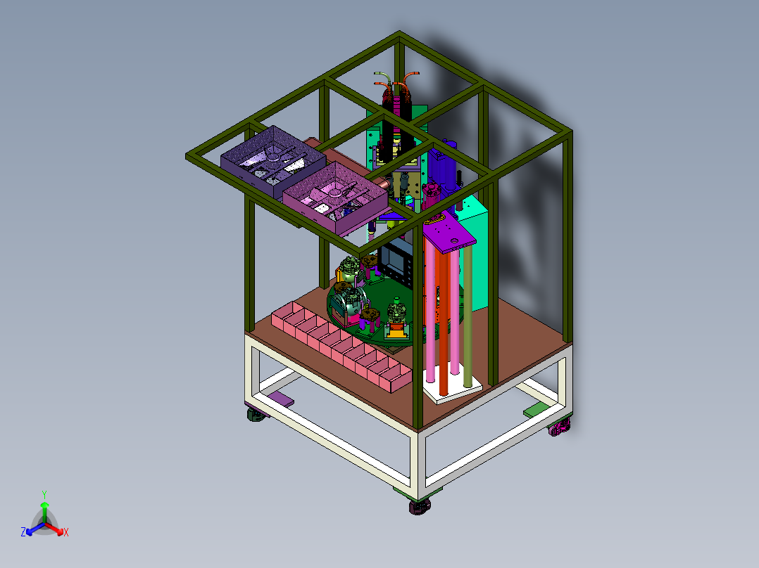 阀体转台式四轴紧固机