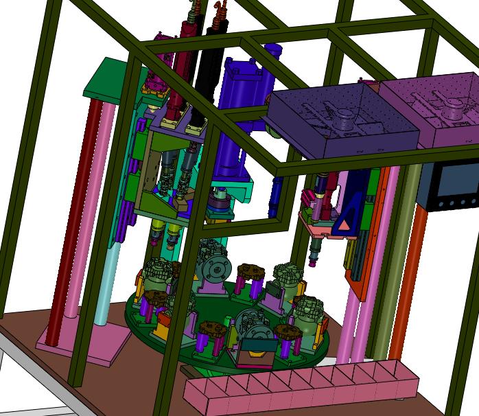 阀体转台式四轴紧固机