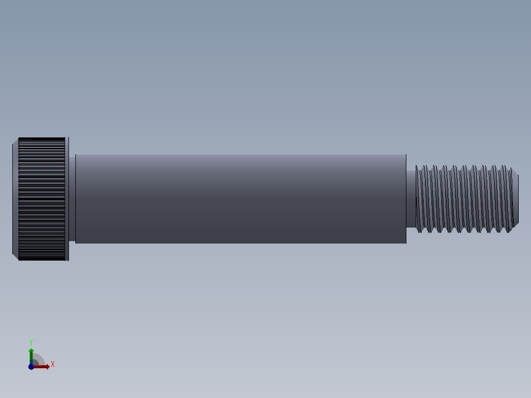 公制SH螺栓选择（DME）-SB DME PM12 x60.SLDPRT前视图