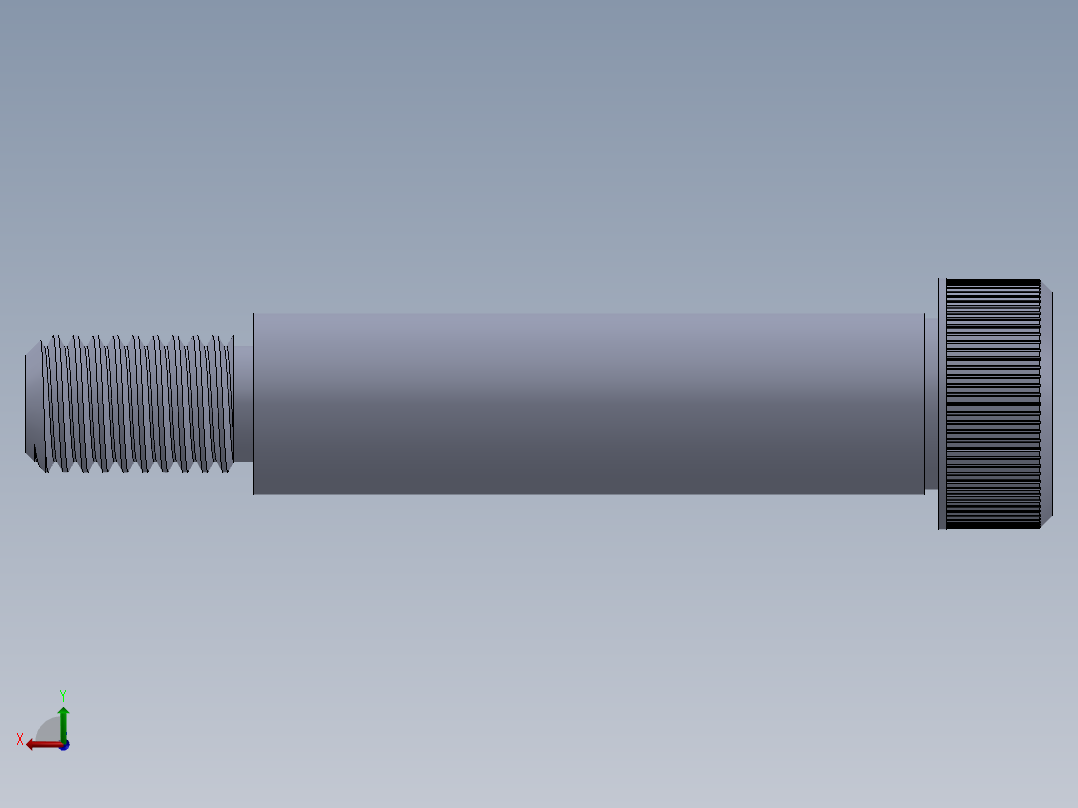公制SH螺栓选择（DME）-SB DME PM12 x60.SLDPRT后视图