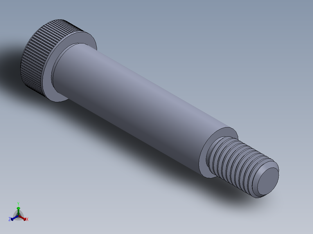 公制SH螺栓选择（DME）-SB DME PM12 x60.SLDPRT正等轴测图