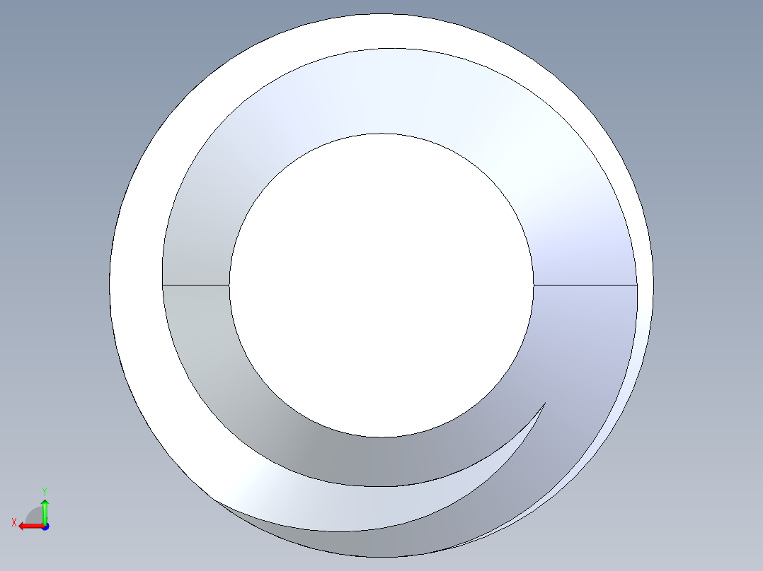 UNC 平头紧定螺钉-UNC SET SCREW 3-48 x 0.125.STEP后视图