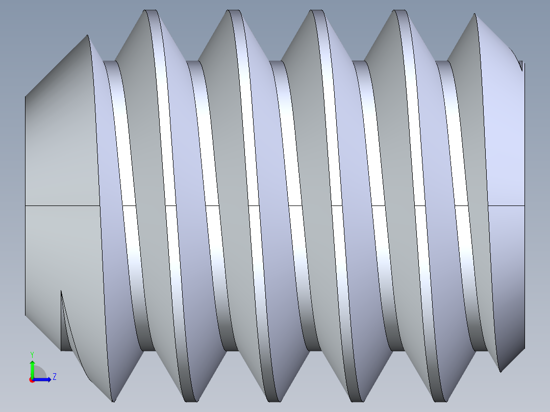 UNC 平头紧定螺钉-UNC SET SCREW 3-48 x 0.125.STEP左视图