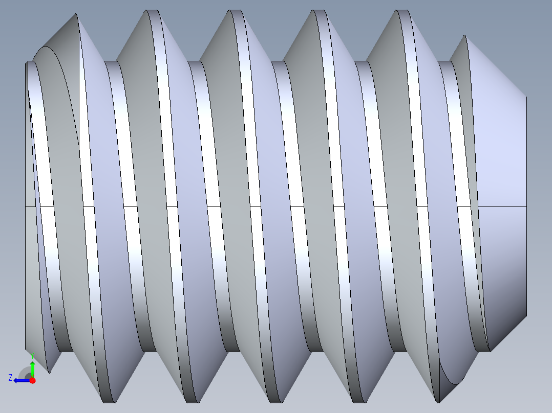 UNC 平头紧定螺钉-UNC SET SCREW 3-48 x 0.125.STEP右视图