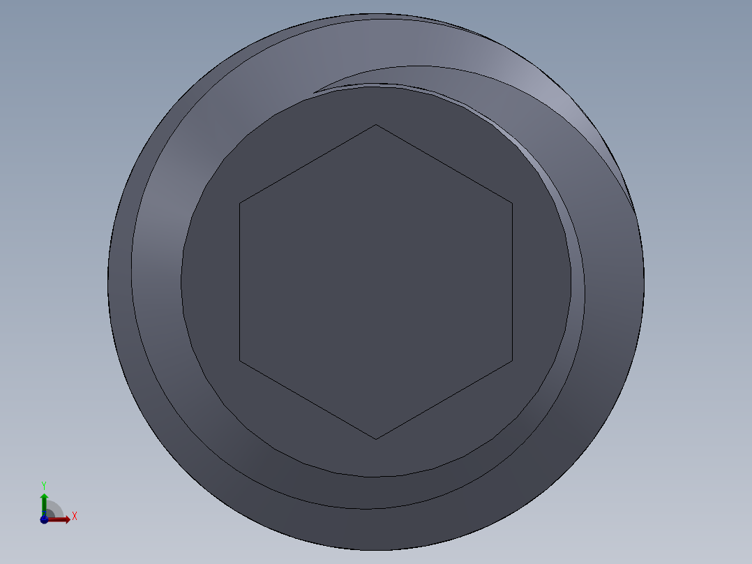 UNC 平头紧定螺钉-UNC SET SCREW 3-48 x 0.250.SLDPRT前视图