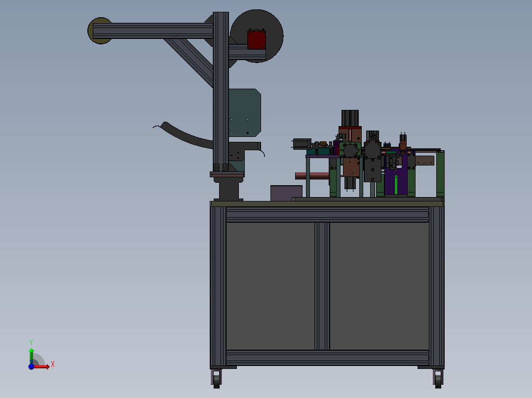 连接器生产非标设备前视图