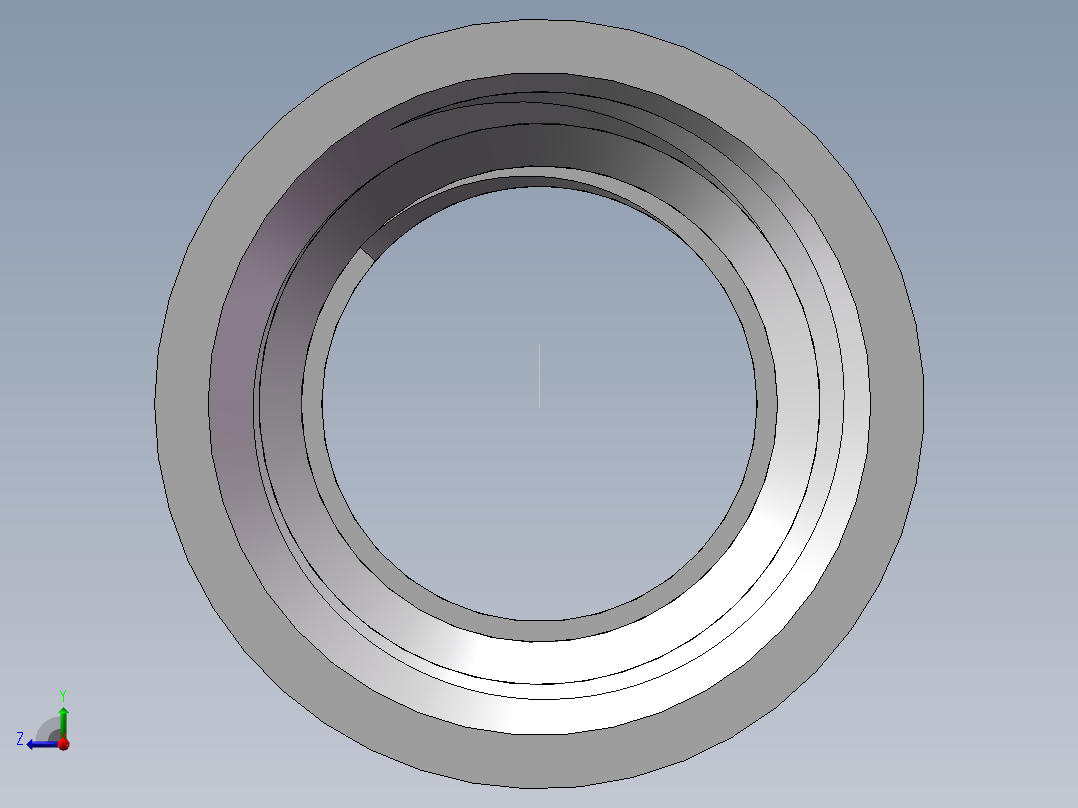 管箍-异径有边 DN10-DN8右视图