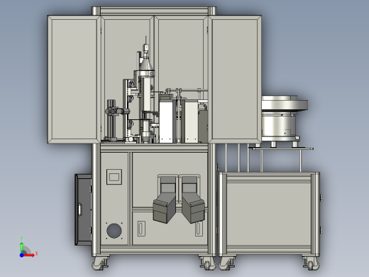铝型材机箱视觉检测设备完整图纸1前视缩略图