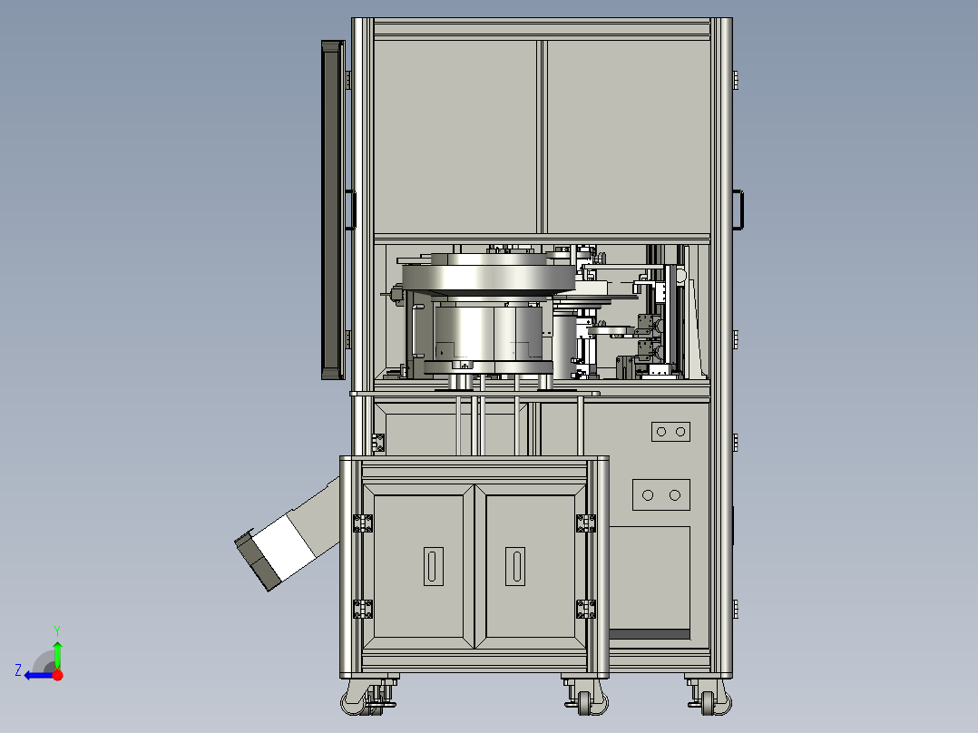 铝型材机箱视觉检测设备完整图纸1右视图