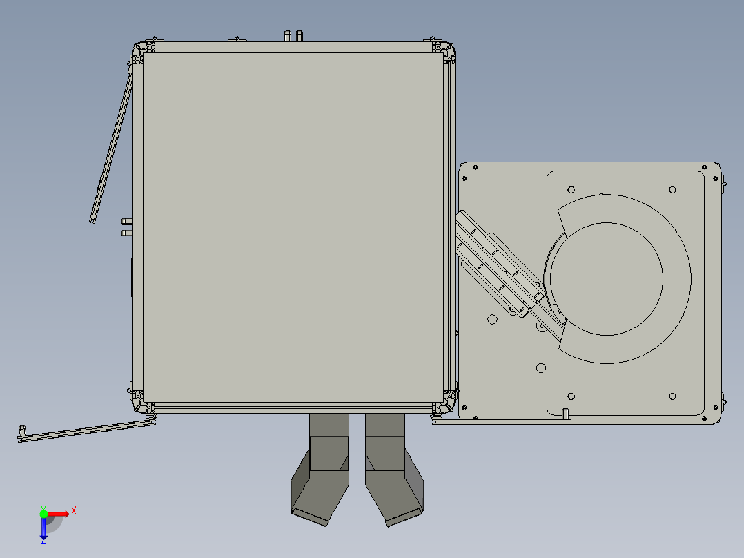 铝型材机箱视觉检测设备完整图纸1俯视图