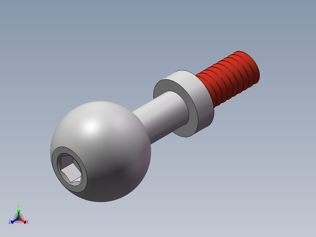 异形螺杆正等轴测图