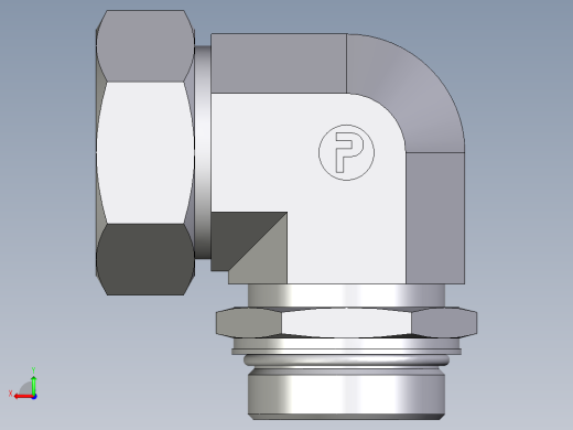 卡套式工业通用硬管接头EO_Adjustable_Locknut_elbow_WEE42ZLMORCF后视缩略图